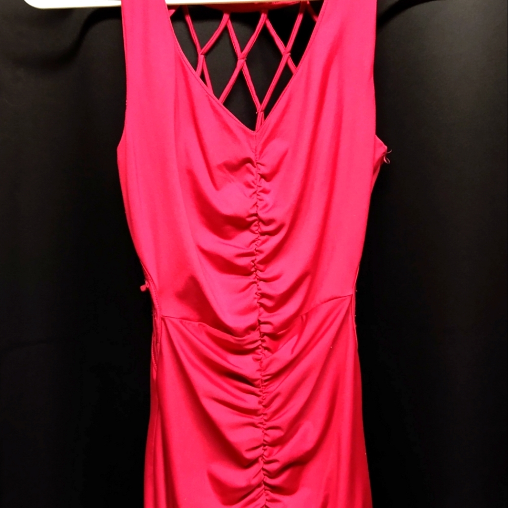 2/$20 Sexy Hot Pink Cage Tank Top